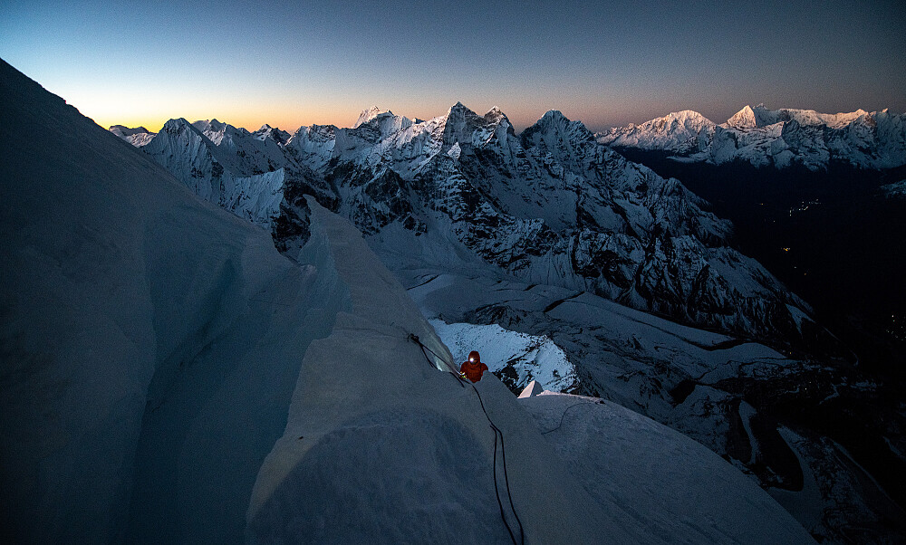 Ved bregleppa over seracen Dablam