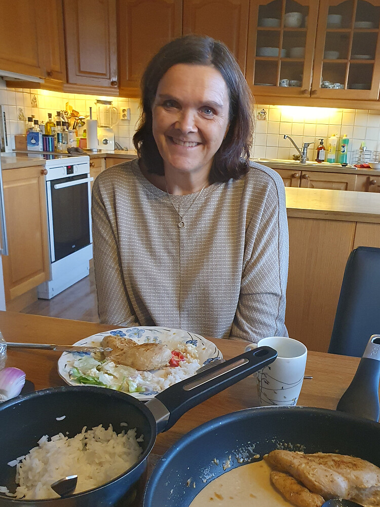 Hjem til deilig middag med verdens beste :-) 