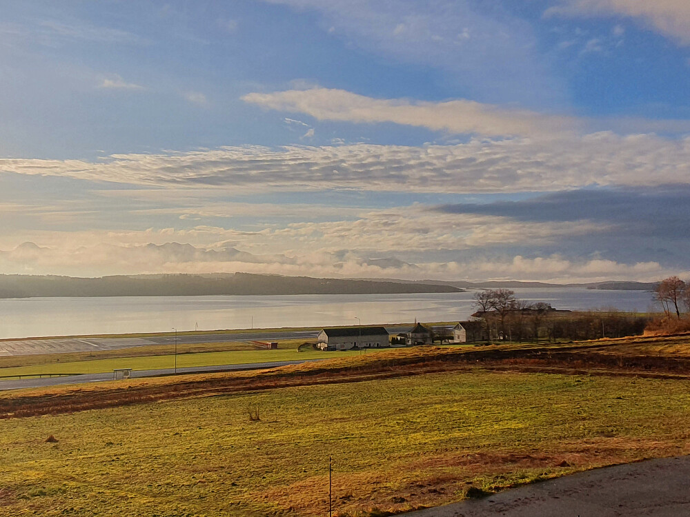 Utsikt fra Myrvegen før tur