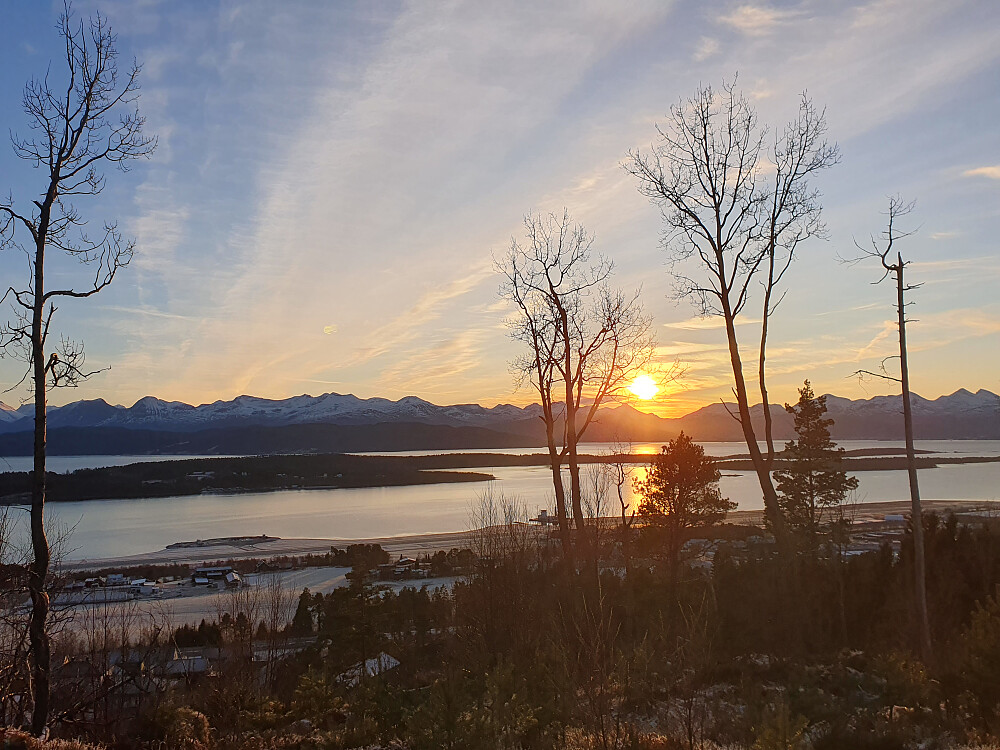 Solnedgang på Årøhaugen 