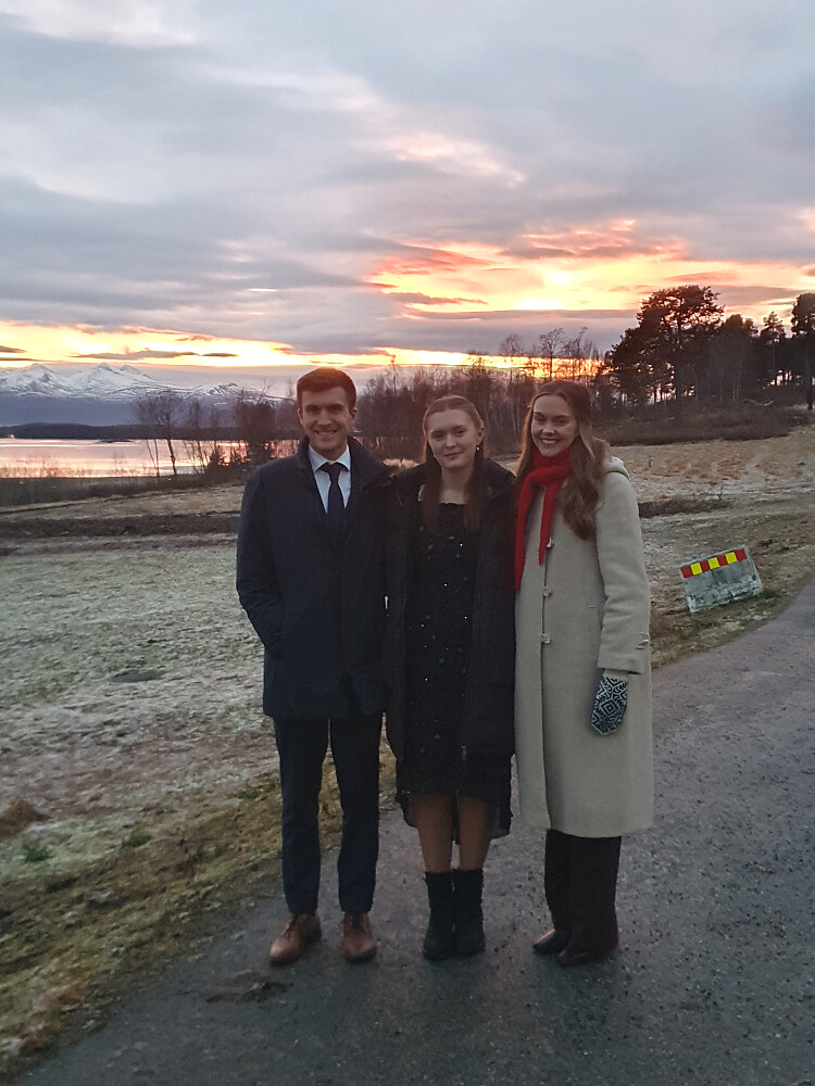 På veg til jazzmesse med mine "barn" 