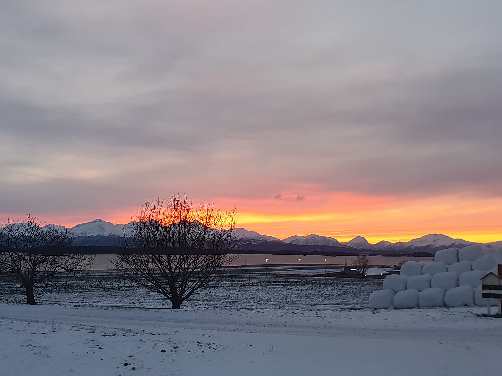 Nydelige kveldsfarger som vanlig (på Årø)