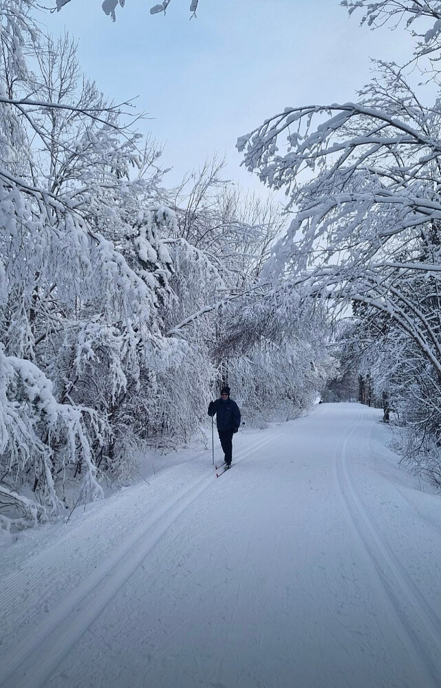 Undertegnede i fint driv mot Moldedalen :-)  (Foto: Anne Marit)