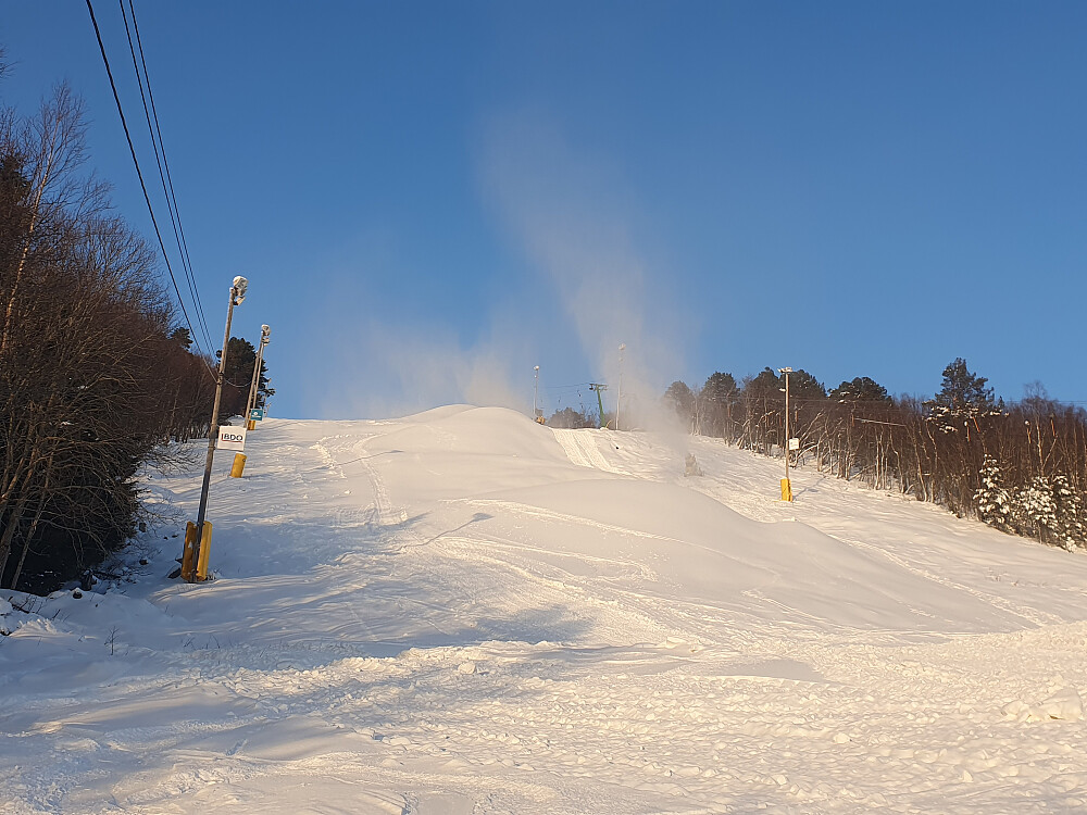 Det produseres mere snø 
