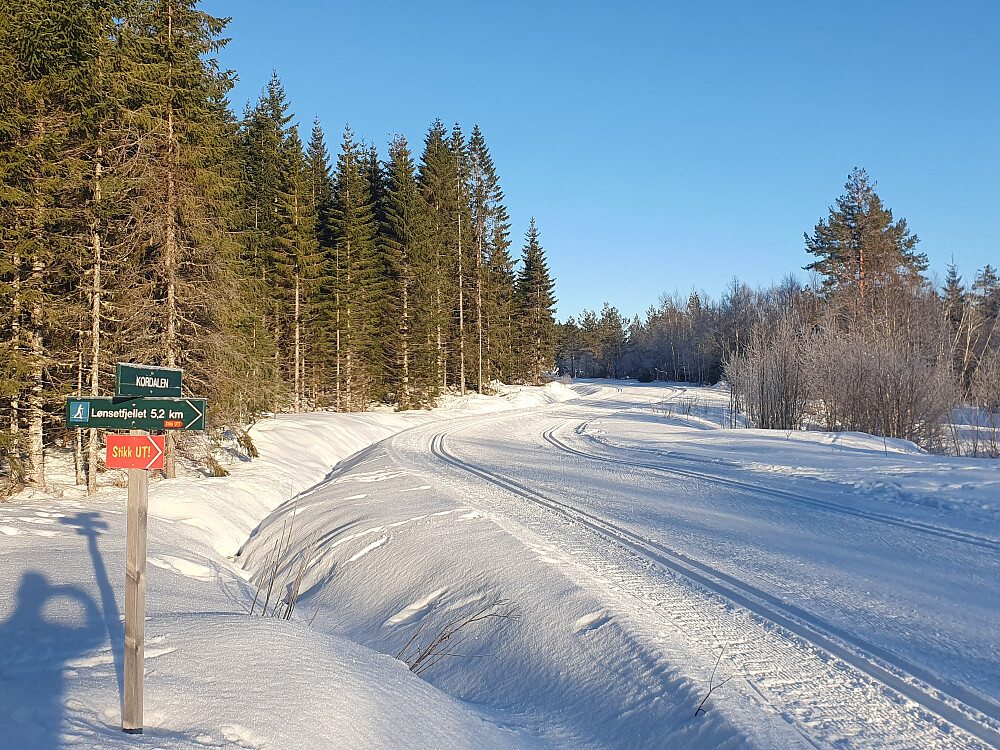 Nydelig føre i dag også, trikkeskinner!