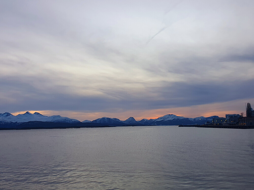 Kveldsutsikt fra Sjøfronten 