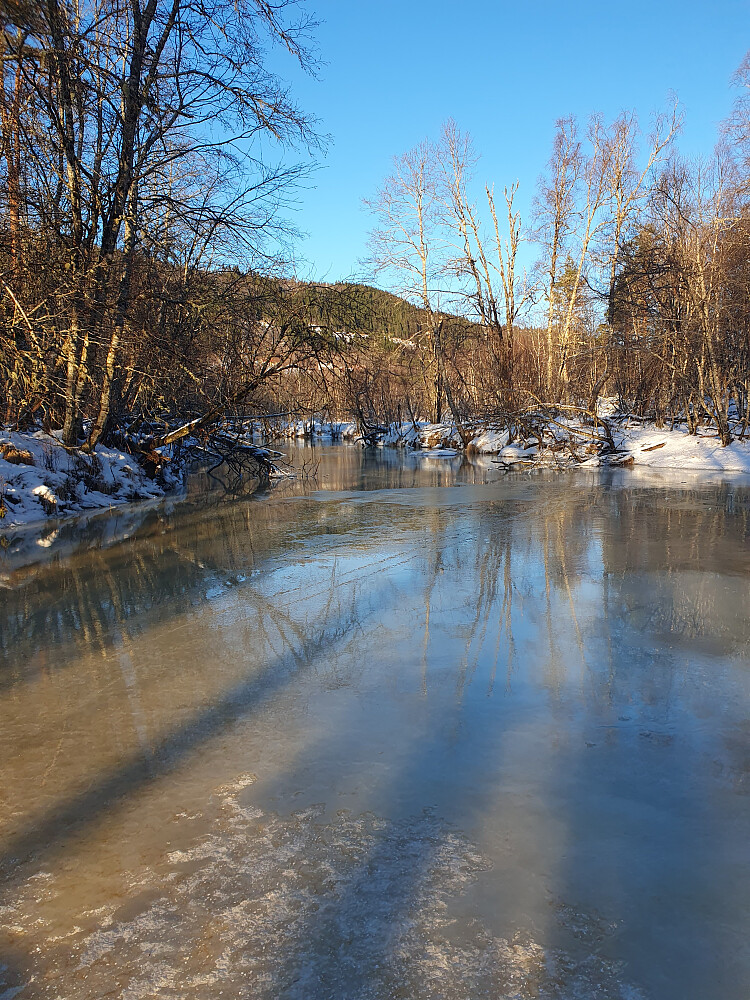 Ble stoppet av et parti med overvann 
