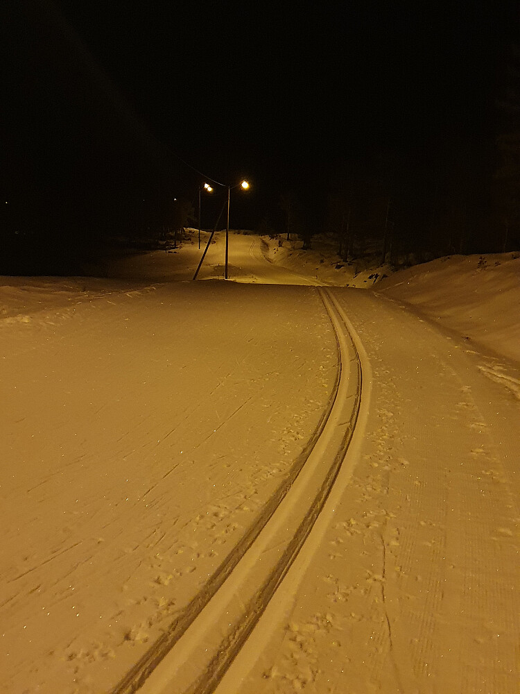 Øverst i lysløypa (Neverhaugen)