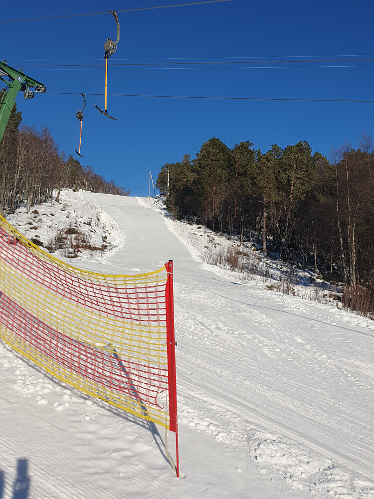 En tur opp/ned "Ole Hendens vei" først, så langt det var gode forhold 