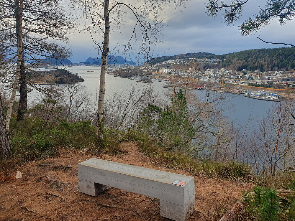 Utsikt mot Ålesund fra Borgundgavlen