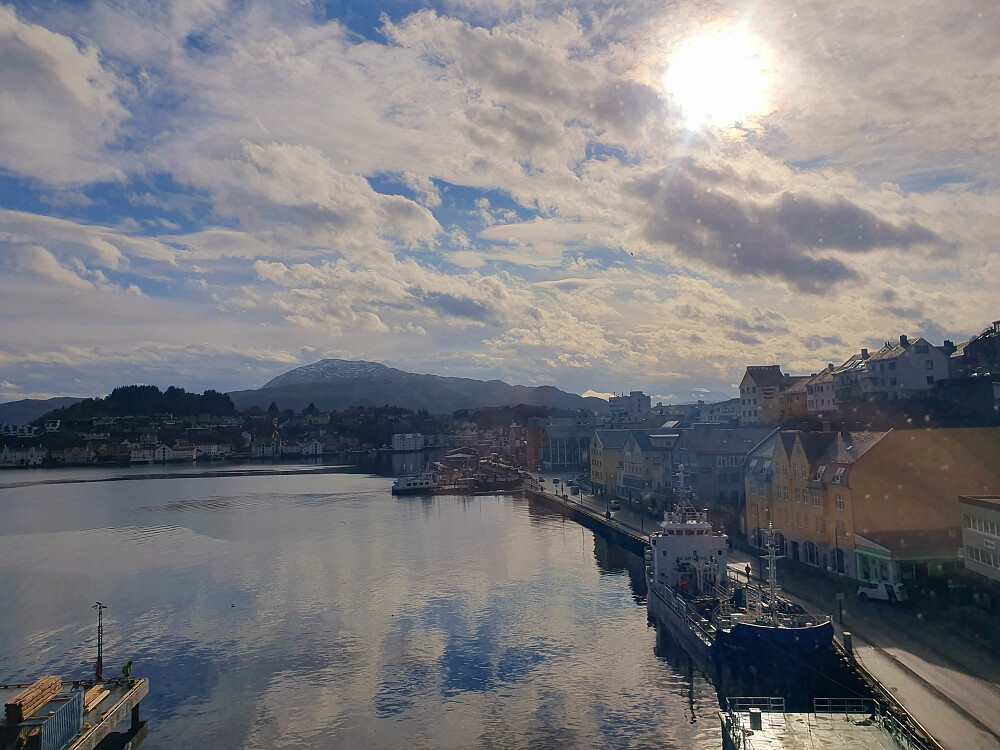 Utsikt fra kontoret i femte etasje på Campus 
