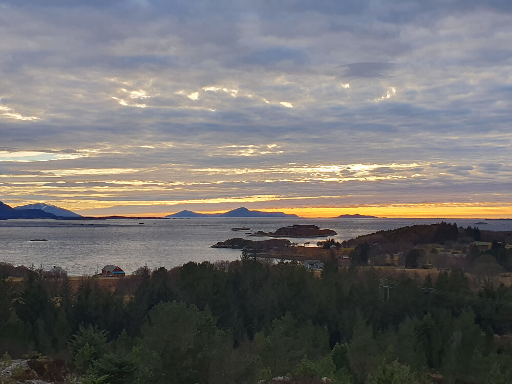 Kveldsutsikt fra Halingshaugen 