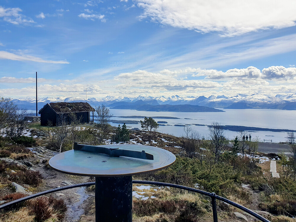 Sikteskiva med det offisielle Moldepanoramaet 