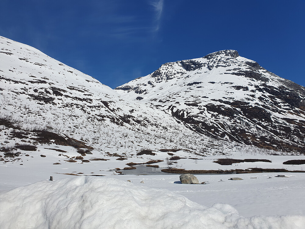 Mot starten av turen. Akkurat nok snø.
