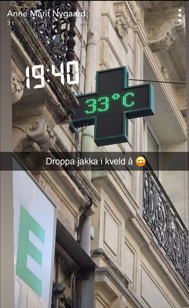 På veg til siste middag i Montpellier
