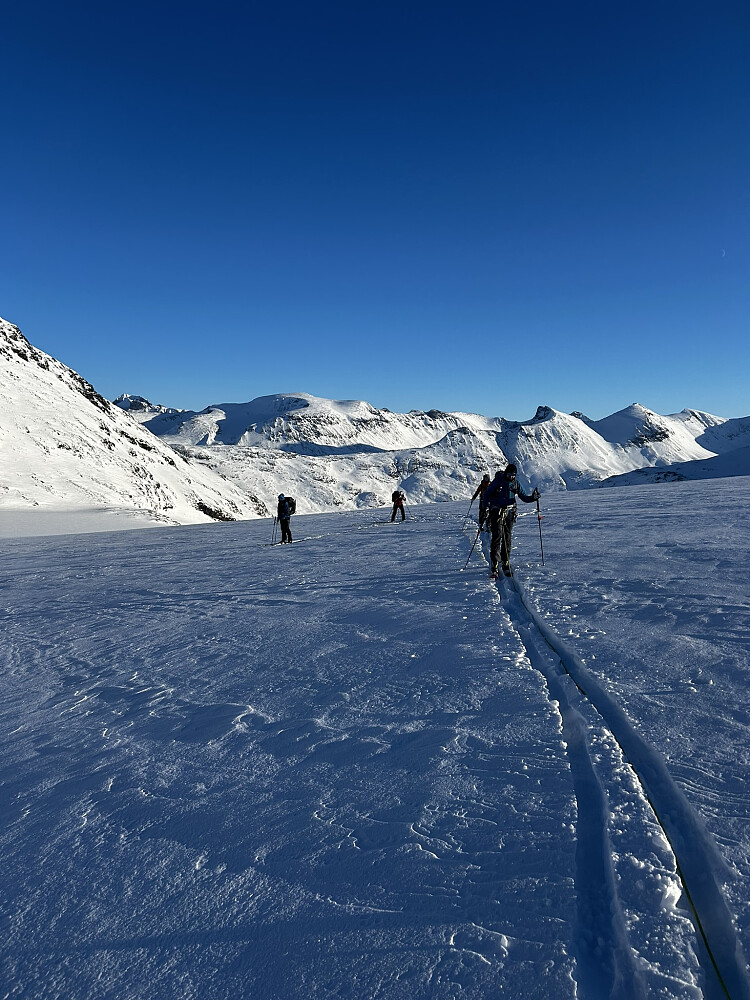 knallfint skiføre på toppen