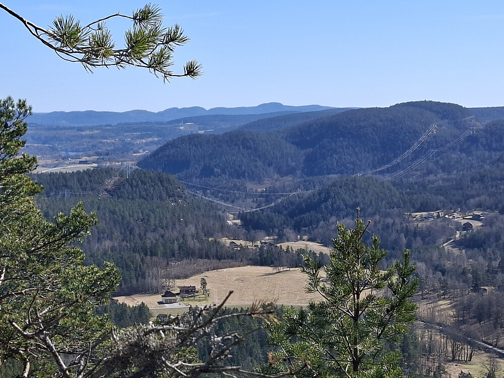 Utsiktspunkt sør for toppen