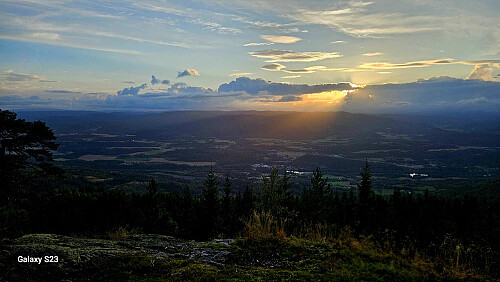 Utsikt fra Snaukollen, Vest