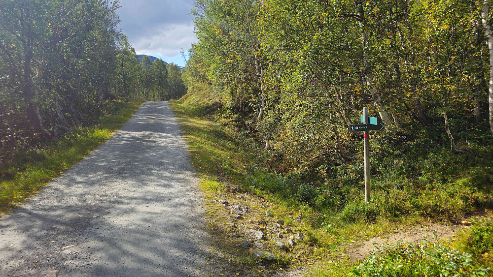 Tar av fra Tovassveien.