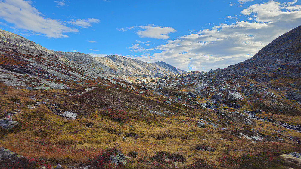 Lettgåtte sva opp mot høyeste punkt på stien.