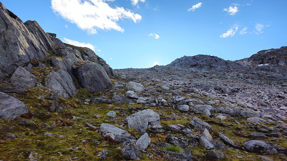 Opp mot skaret ved Bollen. 