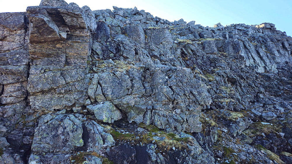 Ikke enkelt å se på bildet, men noen fine klyvemeter her.