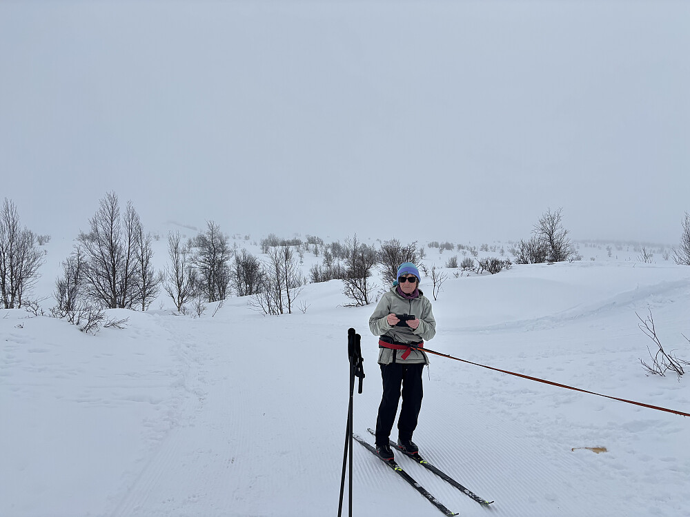 Anne Grete ved Leppehytta