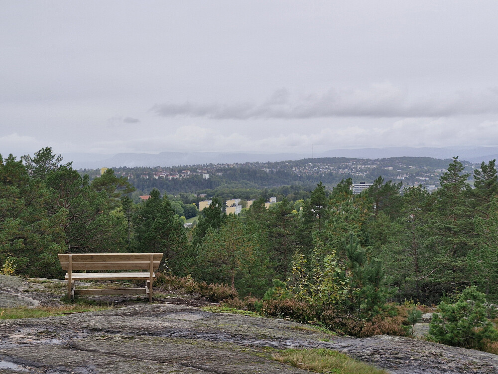 Utsikt fra St. Hansåsen, mot bl.a. Brannfjell på Ekeberg