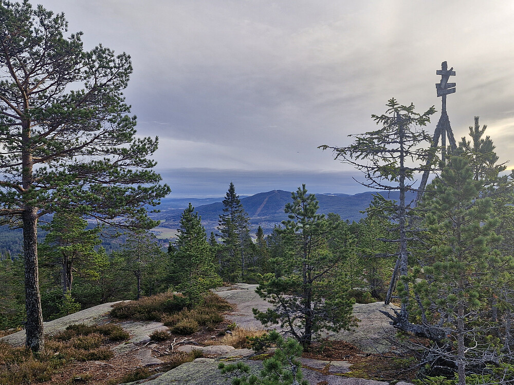 Utsikt fra Bukollen mot Nittedal og Varingskollen
