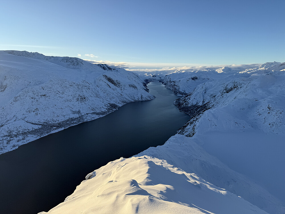 Solnedgang på Besseggen.