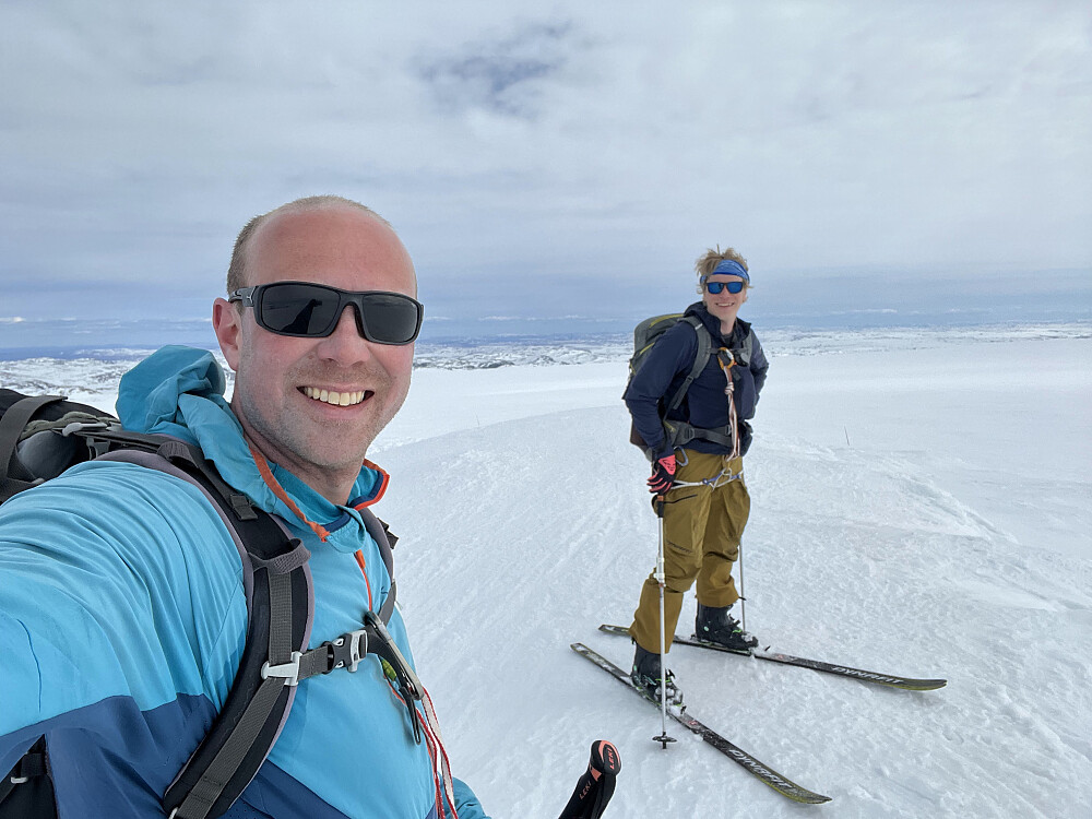 På toppen av Hardangerjøkulen.