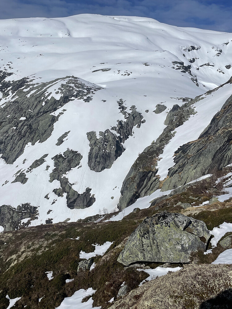 Flott skiterreng oppover mot Onen.