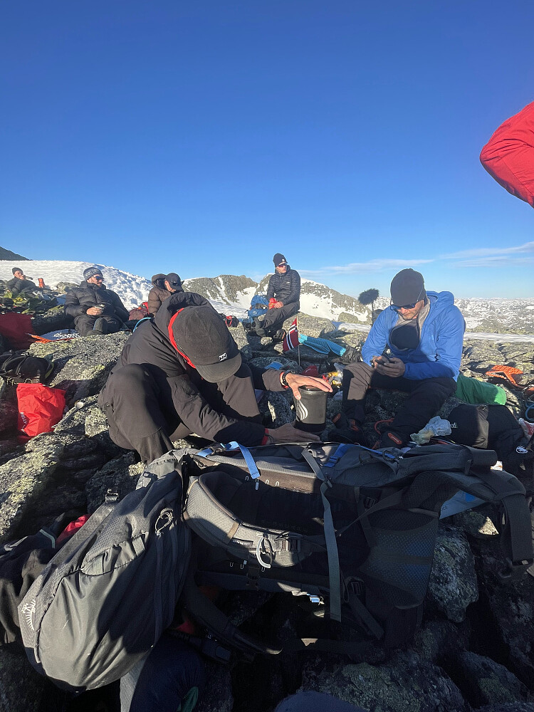 Camp rett sør for Inste Laurdalstinden.