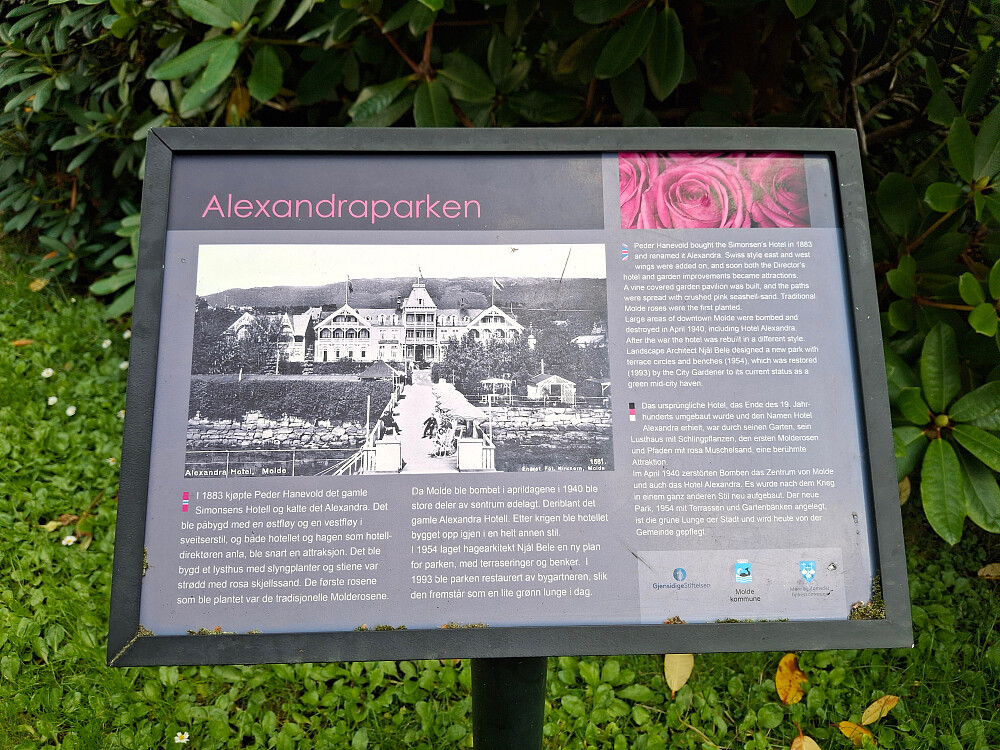 INFO tavle i Alexandraparken