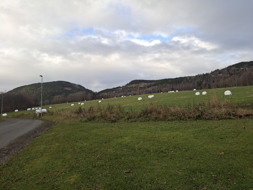Over Fagstadjordet mot Balbergkampen