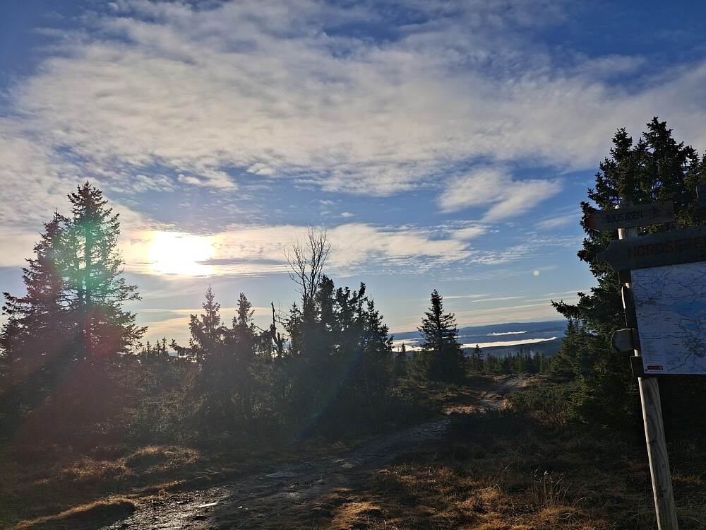 Ved løypekrysset Nordseterfjellet