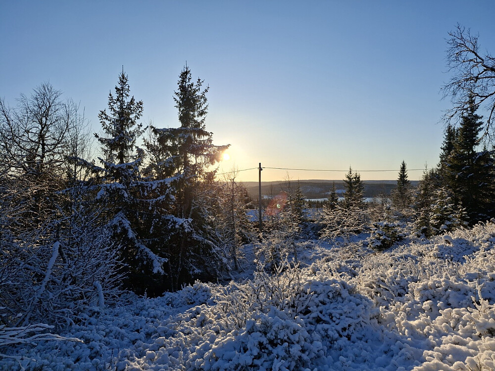 Nede igjen på parkeringa