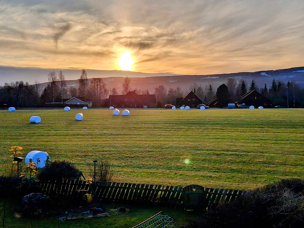 Solnedgang i Blestervegen