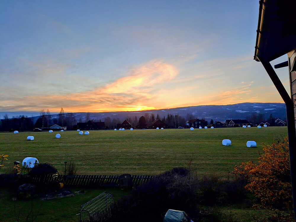 Solnedgang i Blestervegen