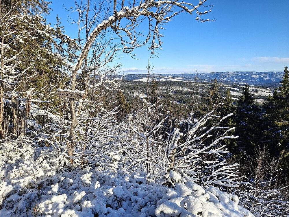 Utsiktspunkt på veg opp