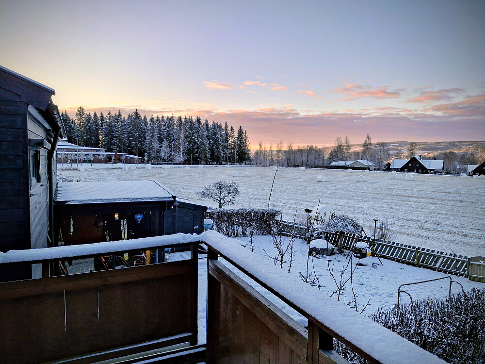 Soloppgang i Blestervegen, litt senere