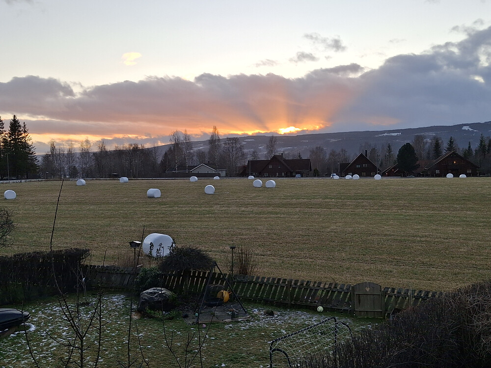 Solnedgang i Blestervegen