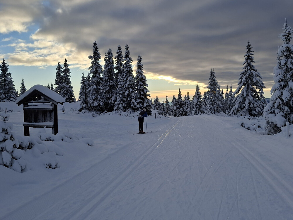 Klar for å kjøre ned igjen til Nordseter