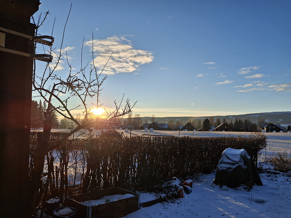 Solnedgang i Blestervegen