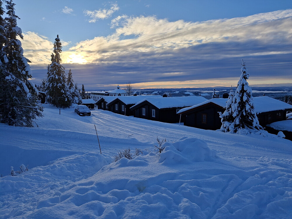 Så vidt igang med skitur