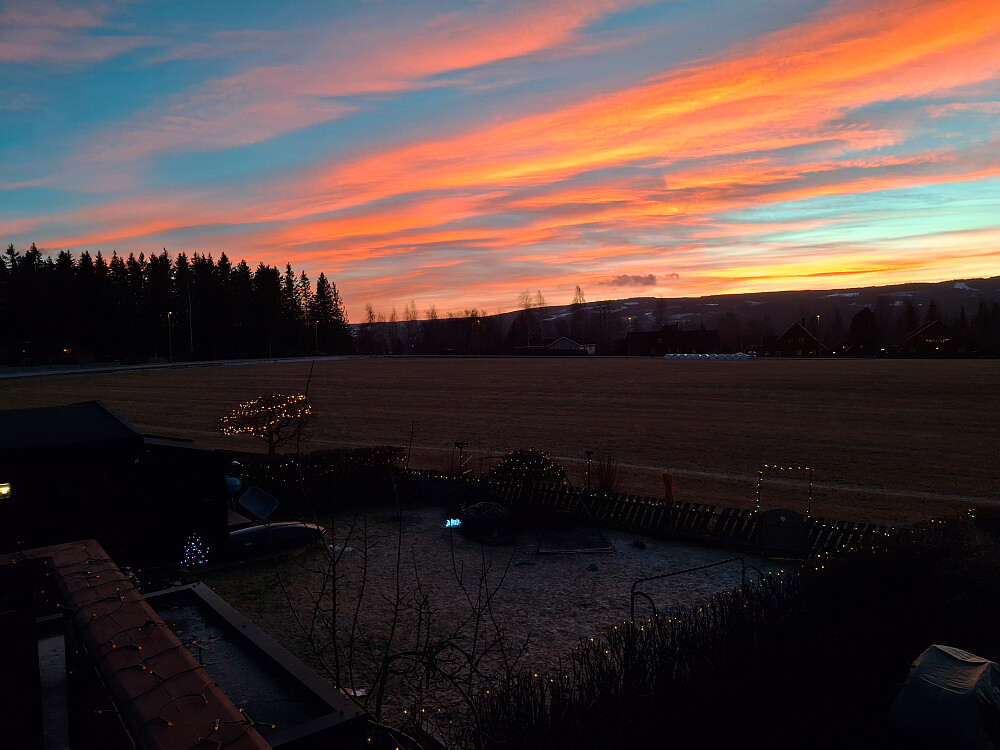 Flott lys da jeg kom hjem