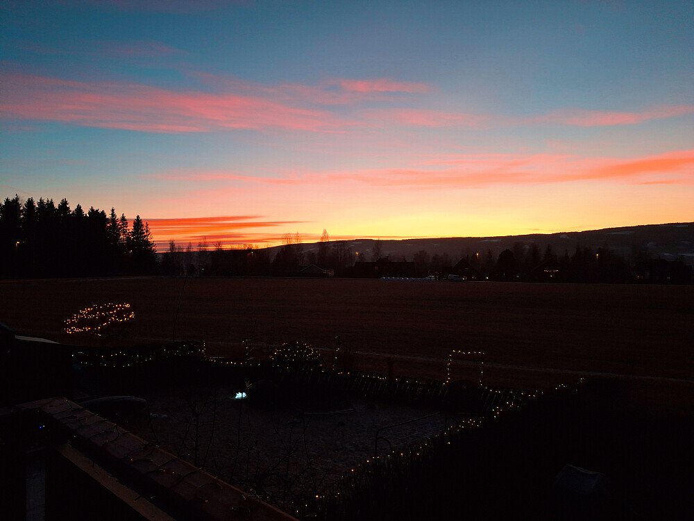 Solnedgang i Blestervegen