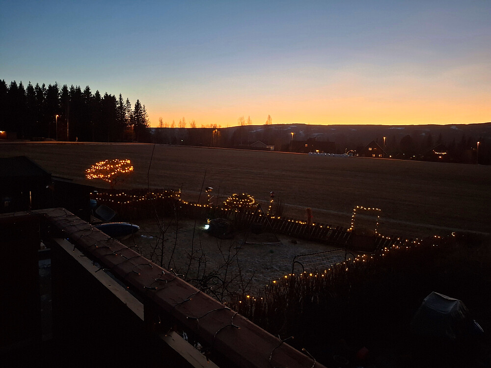 Solnedgang i Blestervegen