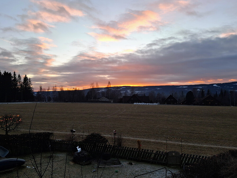 Solnedgang i Blestervegen