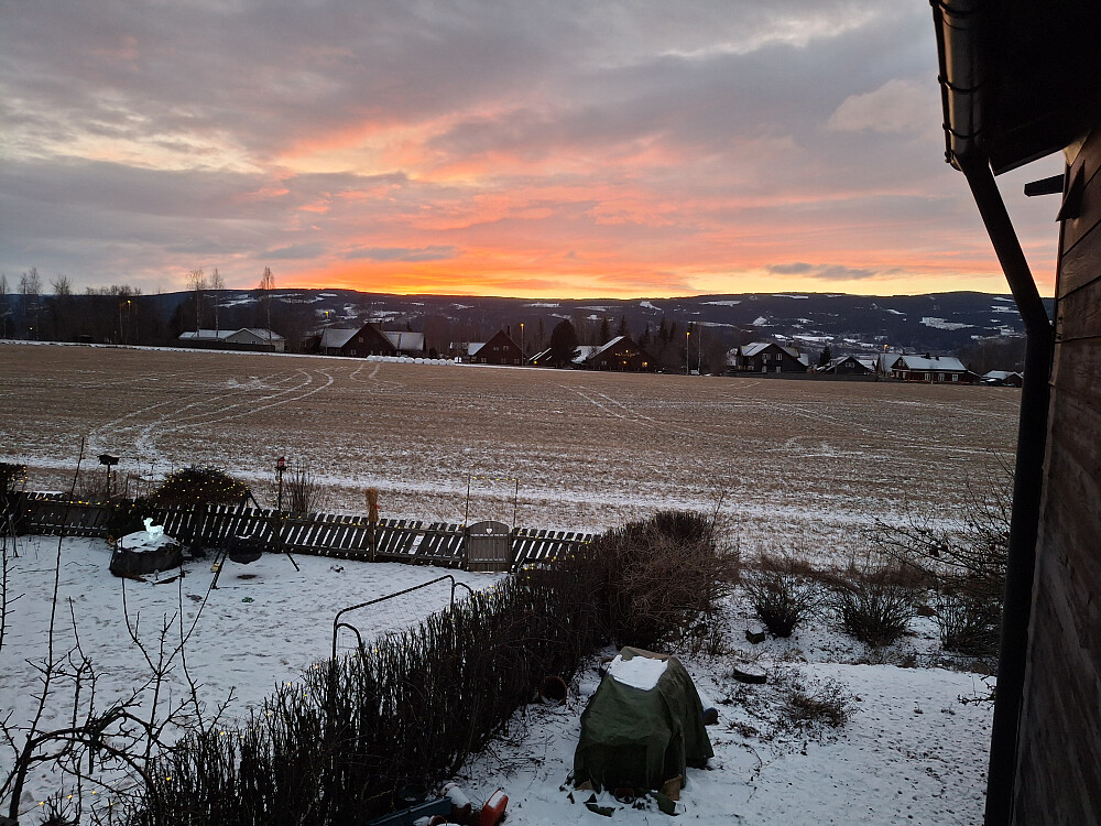 Ingen tur 2. januar, men flott solnedgang